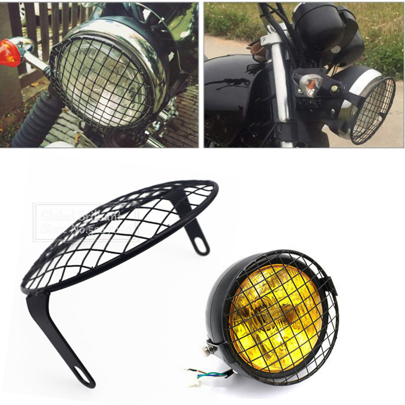 Mountain Biking Las Vegas - Universele 7Inch Retro Stijl Motorfiets Koplamp