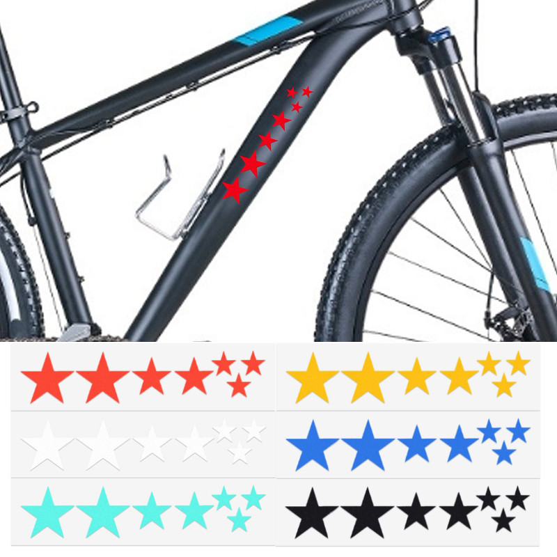 Mountain Biking History - 1 vellen mountainbike reflecterende stickers frame