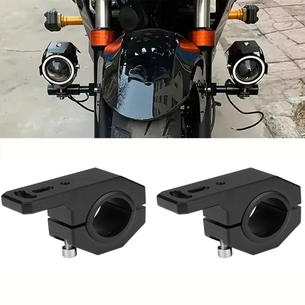 Mountain Biking Las Vegas - 2 stuks motorfiets montagebeugel koplamp spotlight