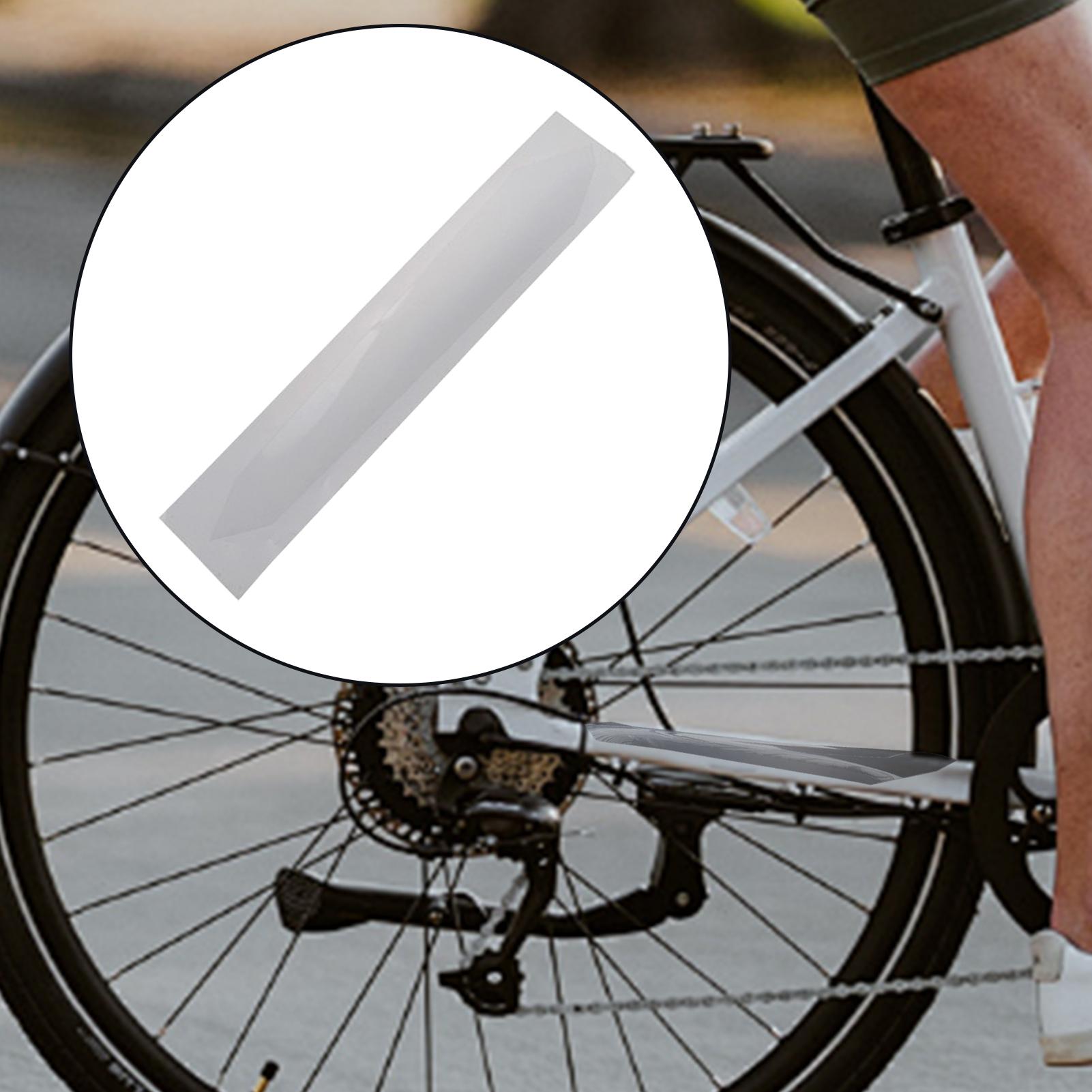 Mountain Biking History - Fietskettingbeschermingsstickers Transparante fiets achtervorkbeschermer Doorzichtige achtervork