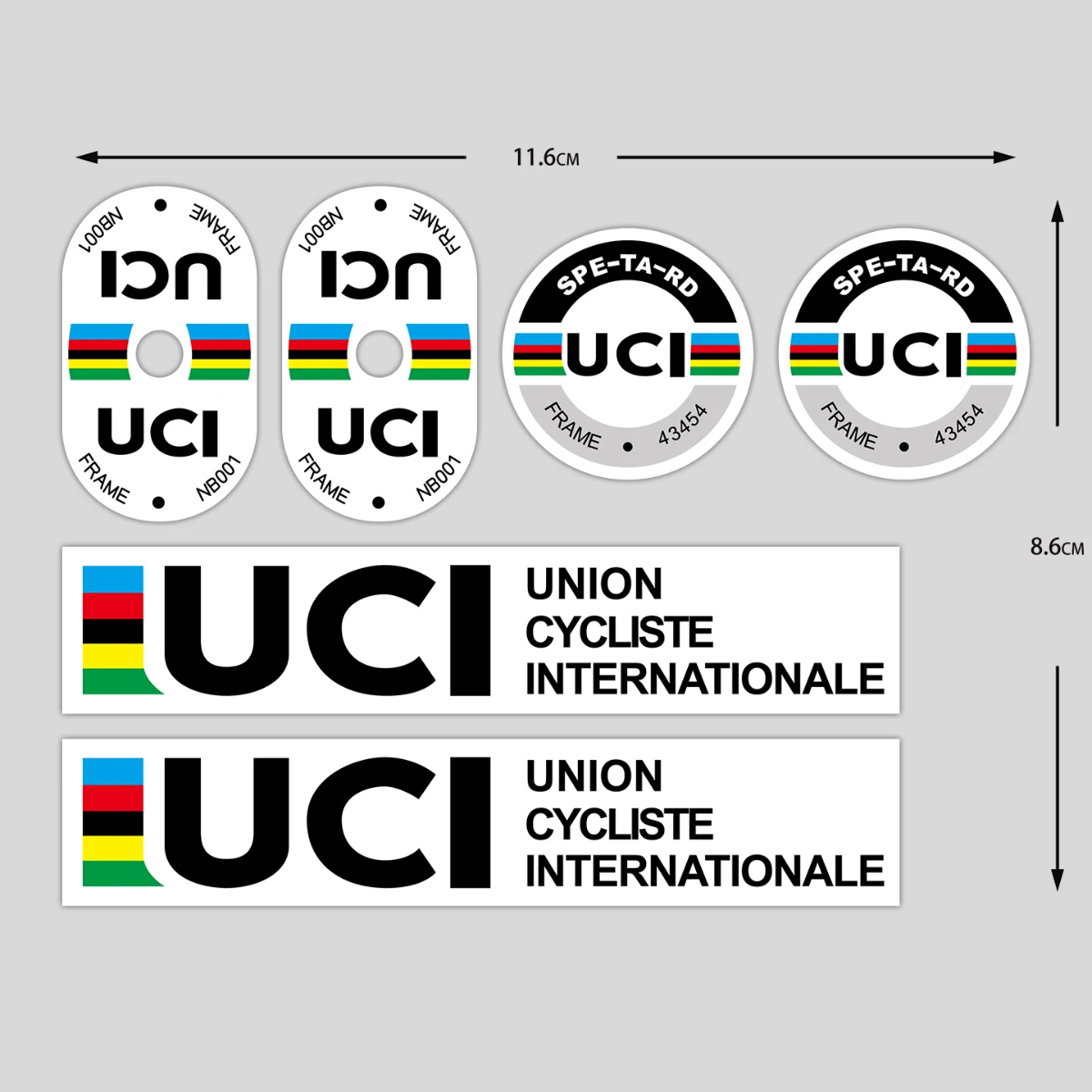 UCI Fietsframe Stickers Duurza - Mountain Biking History recensie en prijs