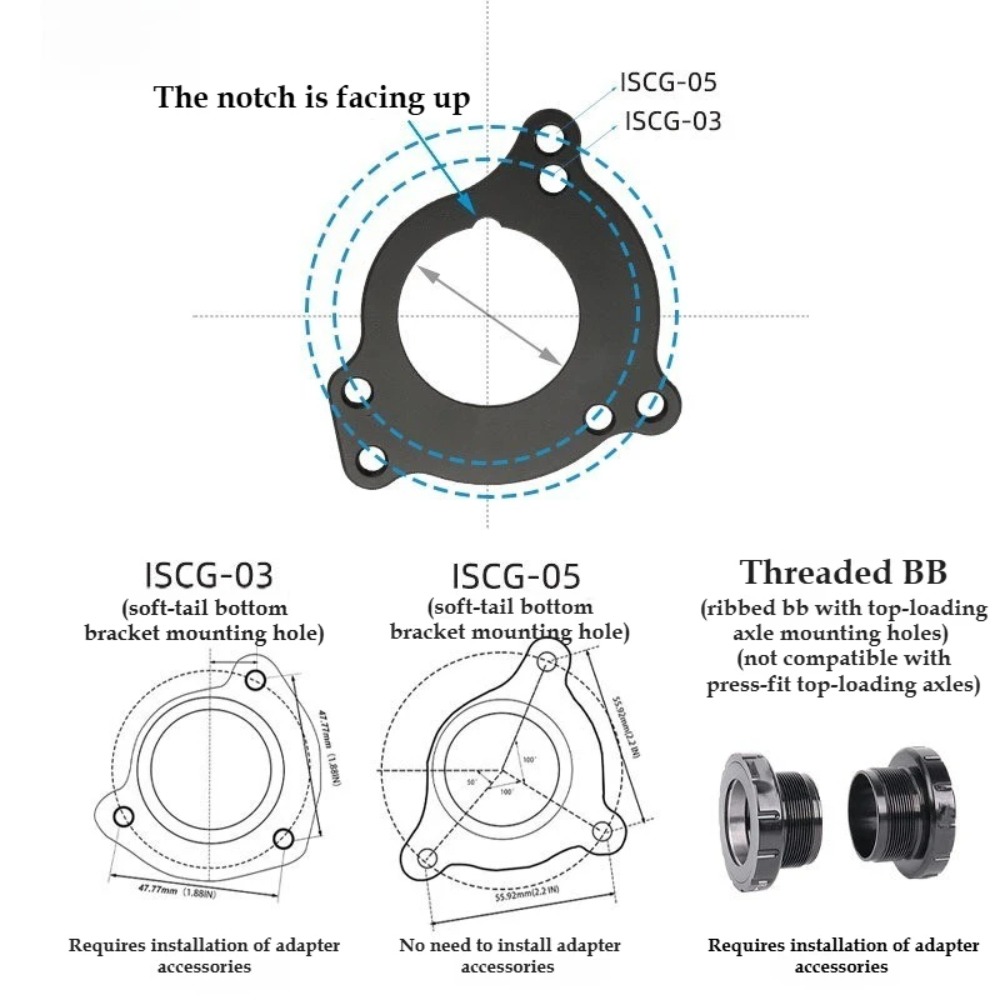 AXI Fietskettinggeleider ISCG  - Chain Guide Iscg recensie en prijs